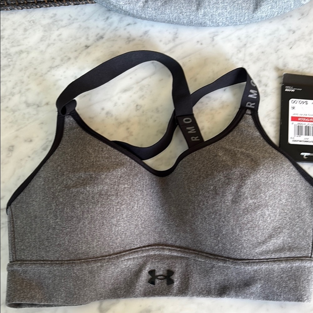 COPY - Under Armour Heathered Gray Sports Bra